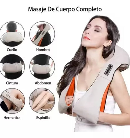 Masajeador eléctrico corporal con calor terapéutico - Destensiona y relaja el cuerpo 💥HOY 50% DCTO