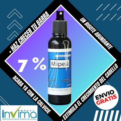 Minoxidil puro x3 unidades al 7% (El más concentrado de Colombia)🧔🏻‍♂️Tratamiento completo para 3 meses